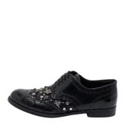 Pre-owned Leather sneakers Dolce & Gabbana Pre-owned , Black , Dames