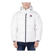 Witte Hoodie met Rits Tommy Jeans , White , Heren