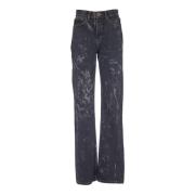 Straight Jeans Rotate Birger Christensen , Black , Dames