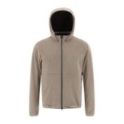 Hooded Bomber Jacket Herno , Beige , Heren