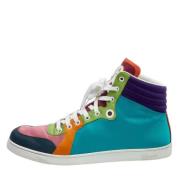 Pre-owned Satin sneakers Gucci Vintage , Multicolor , Dames