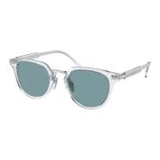 Kristal/Teal Zonnebril Prada , Gray , Heren