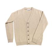 Luxe Zijde Kasjmier Vest Ferrante , Beige , Heren