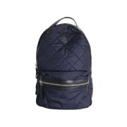 Pre-owned Leather backpacks Moncler Pre-owned , Blue , Dames