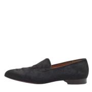 Pre-owned Fabric flats Christian Louboutin Pre-owned , Black , Dames