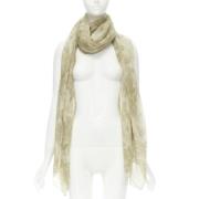 Pre-owned Silk scarves Armani Pre-owned , Beige , Dames