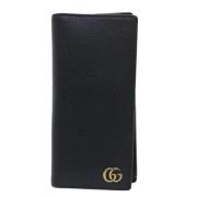 Pre-owned Leather wallets Gucci Vintage , Black , Dames