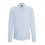 Boss linnen shirt Liam Hugo Boss , Blue , Heren