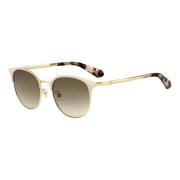 Pink Gold/Brown Shaded Zonnebril Kate Spade , Yellow , Dames