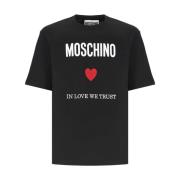 T-Shirts Moschino , Black , Heren