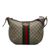 Pre-owned Leather crossbody-bags Gucci Vintage , Brown , Dames