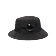 Nylon Bucket Hat C.p. Company , Black , Unisex