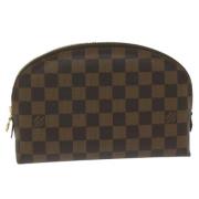 Pre-owned Canvas clutches Louis Vuitton Vintage , Brown , Dames