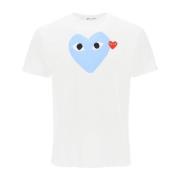 T-Shirts Comme des Garçons Play , White , Heren