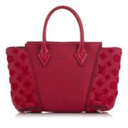 Pre-owned Leather totes Louis Vuitton Vintage , Red , Dames