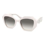 White/Grey Shaded Sunglasses Prada , White , Dames