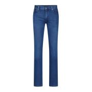 Klassieke Regular-Fit Super Stretch Denim Jeans Alberto , Blue , Heren