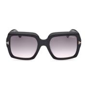 Vierkante zonnebril met grijze lenzen Tom Ford , Black , Unisex
