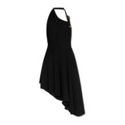 Asymmetrische jurk Versace Jeans Couture , Black , Dames