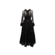 Pre-owned Fabric dresses Oscar De La Renta Pre-owned , Black , Dames