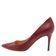 Pre-owned Leather heels Gianvito Rossi Pre-owned , Red , Unisex