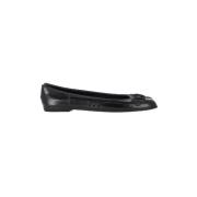 Pre-owned Rubber flats Gucci Vintage , Black , Dames