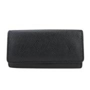 Pre-owned Leather wallets Louis Vuitton Vintage , Black , Dames