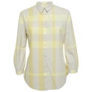 Pre-owned Cotton tops Burberry Vintage , Yellow , Dames