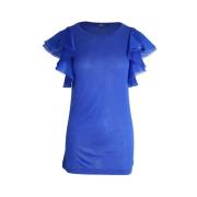 Pre-owned Fabric tops Gucci Vintage , Blue , Dames