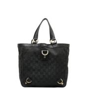 Pre-owned Canvas totes Gucci Vintage , Black , Dames