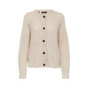 Slflulu Cardigan Selected Femme , Beige , Dames