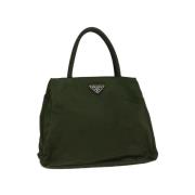 Pre-owned Nylon handbags Prada Vintage , Green , Dames