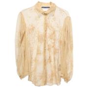 Pre-owned Lace tops Ralph Lauren Pre-owned , Yellow , Dames