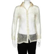 Pre-owned Silk tops Valentino Vintage , Beige , Dames