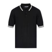 Katoenen poloshirt Dolce & Gabbana , Black , Heren