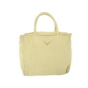 Pre-owned Nylon handbags Prada Vintage , Beige , Dames