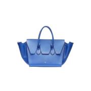 Pre-owned Leather celine-bags Celine Vintage , Blue , Dames