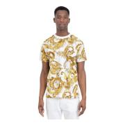 Watercolor Couture Print Heren T-shirt Versace Jeans Couture , Multico...