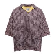Short Sleeve Shirts Indacum , Brown , Heren