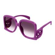 Fuchsia/Violet Shaded Sunglasses Gucci , Purple , Dames