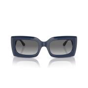 Gedurfde Blauwe Opaline Zonnebril Vogue , Blue , Dames