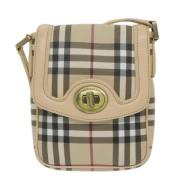 Pre-owned Canvas crossbody-bags Burberry Vintage , Beige , Dames