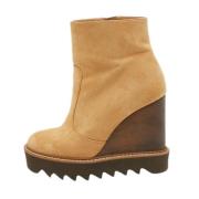 Pre-owned Suede boots Stella McCartney Pre-owned , Brown , Dames