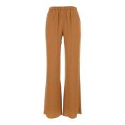 Wide Trousers Antonelli Firenze , Brown , Dames