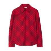 Blouses Shirts Burberry , Red , Dames