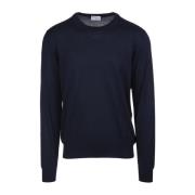 Round-neck Knitwear Fedeli , Blue , Heren