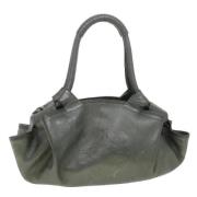 Pre-owned Leather shoulder-bags Loewe Pre-owned , Gray , Dames