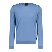 Round-neck Knitwear Hugo Boss , Blue , Heren