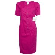 Pre-owned Cotton dresses Fendi Vintage , Pink , Dames