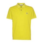 Gele T-shirts en Polos Stone Island , Yellow , Heren